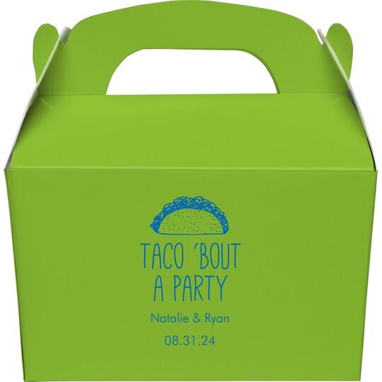 Taco Bout A Party Gable Favor Boxes